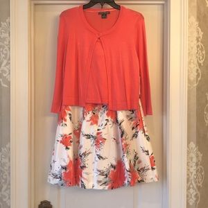 Jessica Howard 2 piece skirt and cardigan set